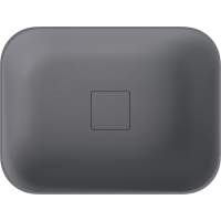 Polysan BANERA SQUARE umyvadlo na desku, litý mramor, 50x36cm, šedá mat 14596.31