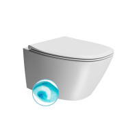 GSI MODO závěsná WC mísa, Swirlflush, 37x54cm, bílá dual-mat 841509