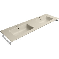 GSI PURA keramické dvojumyvadlo Slim 142x46cm, creta mat 8889108