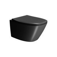 GSI MODO závěsná WC mísa, Swirlflush, 37x54cm, černá dual-mat 841526
