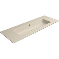 GSI PURA keramické umyvadlo Slim 122x46cm, bez otvoru, creta mat 8887008