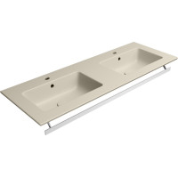 GSI PURA keramické dvojumyvadlo Slim 122x46cm, creta mat 8888108