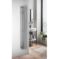 Sapho PILON otopné těleso 196x1800mm, se třemi háčky pro ručník, chrom IZ126T