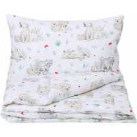 Dětské bavlněné povlečení do postýlky 120x90 cm BABYMAM PREMIUM - Můj les