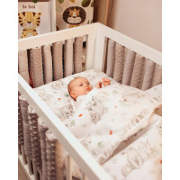 Dětské bavlněné povlečení do postýlky 120x90 cm BABYMAM PREMIUM - Můj les