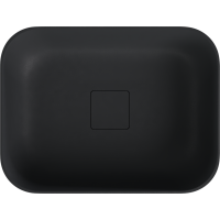 Polysan BANERA SQUARE umyvadlo na desku, litý mramor, 50x36cm, antracit mat 14596.51