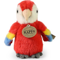 Rappa Plyšový papoušek Ara 16 cm červený ECO-FRIENDLY