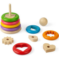 Bigjigs Toys Nasazování tvarů na tyč