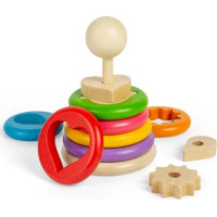 Bigjigs Toys Nasazování tvarů na tyč