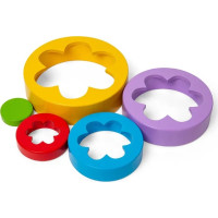 Bigjigs Toys Skládací květinová věž