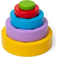 Bigjigs Toys Skládací květinová věž