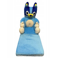 Dětské plyšové rozkládací křesílko PEJSEK BLUE