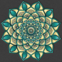 NORIMPEX Diamantové malování 7D Tyrkysová mandala 30x40cm