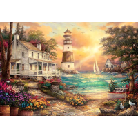 NORIMPEX Diamantové malování Maják u moře 30x40cm