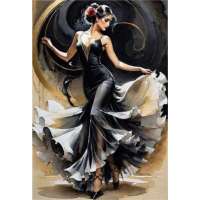 NORIMPEX Diamantové malování Ve víru flamenca 30x40cm