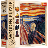 TREFL Dřevěné puzzle Art: Edvard Munch - Výkřik 200 dílků