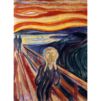TREFL Dřevěné puzzle Art: Edvard Munch - Výkřik 200 dílků