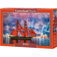 CASTORLAND Puzzle Červená fregata 1000 dílků