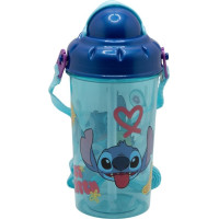 STOR Láhev na pití s popruhem Stitch 465 ml