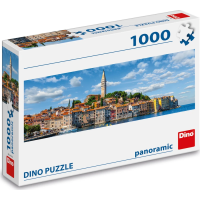 DINO Panoramatické puzzle Přístav Rovinj 1000 dílků