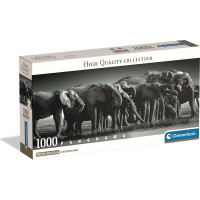 CLEMENTONI Panoramatické puzzle Stádo obrů 1000 dílků