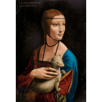 CASTORLAND Puzzle Art Collection: Dáma s hranostajem 1000 dílků