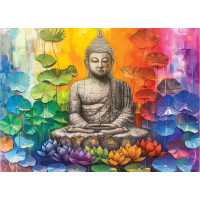 EUROGRAPHICS Puzzle Barevný Buddha 1000 dílků