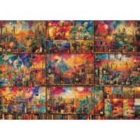 SCHMIDT Puzzle Cestování s knihami a vínem 2000 dílků