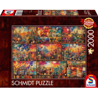 SCHMIDT Puzzle Cestování s knihami a vínem 2000 dílků