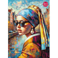 CHERRY PAZZI Puzzle Dívka s perlou 1000 dílků