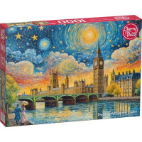 CHERRY PAZZI Puzzle Impresionistická obloha nad Londýnem 1000 dílků
