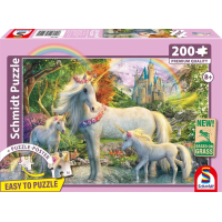 SCHMIDT Puzzle Jednorožec s mláďaty 200 dílků