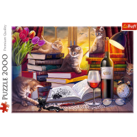 TREFL Puzzle Kočičí večer 2000 dílků