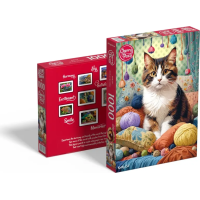 CHERRY PAZZI Puzzle Kočka v přízi 1000 dílků