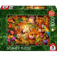 SCHMIDT Puzzle Květiny, srst a peří 1000 dílků