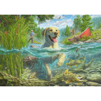 SCHMIDT Puzzle Labrador na rybách 1000 dílků