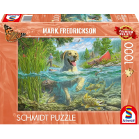 SCHMIDT Puzzle Labrador na rybách 1000 dílků