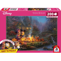 SCHMIDT Puzzle Mickey a Minnie: Romantika u ohně 200 dílků