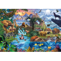 SCHMIDT Puzzle Panorama světa zvířat 1500 dílků