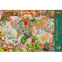 TREFL Puzzle Premium Plus Tea Time: Antická mapa světa 1000 dílků