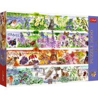 TREFL Puzzle Premium Plus Tea Time: Čtyři roční období 1000 dílků
