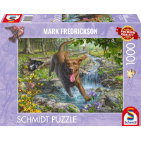 SCHMIDT Puzzle Retrívr na jaře 1000 dílků