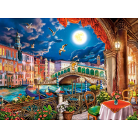 CASTORLAND Puzzle Romantický večer v Benátkách 2000 dílků