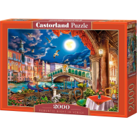 CASTORLAND Puzzle Romantický večer v Benátkách 2000 dílků
