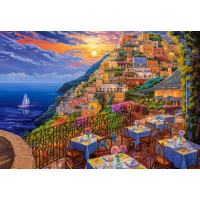 CASTORLAND Puzzle Romantický večer v Positanu 1500 dílků