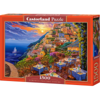 CASTORLAND Puzzle Romantický večer v Positanu 1500 dílků