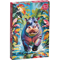 CHERRY PAZZI Puzzle Šťastný hroch 500 dílků