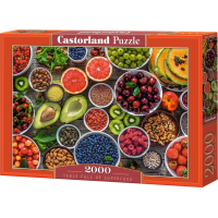 CASTORLAND Puzzle Stůl plný superpotravin 2000 dílků