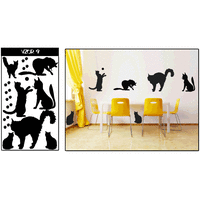 Samolepky na zeď KOČKY COLOR - vzor 9