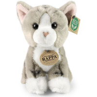 Rappa Plyšová kočka šedá 18 cm ECO-FRIENDLY